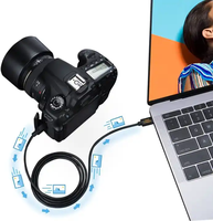 Câble adaptateur USB 3.1 Type-C vers Mini USB OTG CableCreation avec blindage tressé et gaine en PVC pour ordinateur et appareil photo