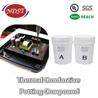 Colle d'étanchéité en silicone bicomposant NDST à haute résistance à l'humidité, adhésif conducteur thermique ignifuge V-0