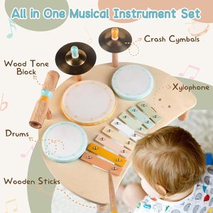 Instrumentos Musicales Montessori <span class=keywords><strong>de</strong></span> Cristal, Juguetes Musicales <span class=keywords><strong>de</strong></span> Madera, Juego <span class=keywords><strong>de</strong></span> Percusión para Niños Pequeños <span class=keywords><strong>de</strong></span> 1 a 3 Años - Product Image 3