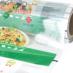 Confezione compositata per alimenti stampata personalizzata con rotolo di grano saraceno con pasta istantanea in plastica per Spaghetti rotolo di pellicola