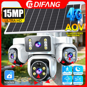 กล้องวงจรปิด <span class=keywords><strong>Yoosee</strong></span> AOV Solar 4G ซิมการ์ด 3 เลนส์  ติดตามบุคคล ตรวจจับความเคลื่อนไหว  ระบบ AI อัจฉริยะ ไร้สาย พร้อมเสียง  กล้อง IP PTZ ภายนอกอาคาร - Product Image 1