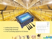 Contrôleur d'éclairage pour ferme d'élevage, simulation de coucher et levant du soleil, gradation progressive 2000W 4000W