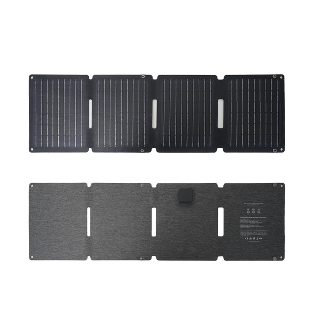 High Efficiency 30W Monocrystalline ETFE Foldable Solar Panel 20% Efficiency Waterproof UV Resistant 12V Output Portable Design
