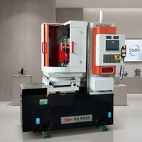 Meuleuse de surface à table rotative horizontale de haute précision avec PLC et HMI automatiques pour roulements, céramiques, verre, quartz