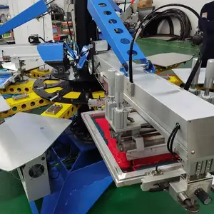 Automatic screen printing round machine 4 color octopus round screen printer print machines