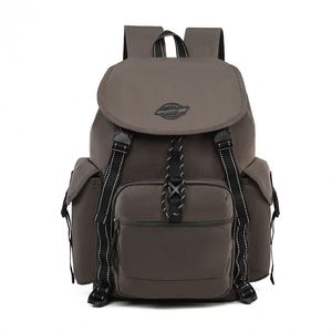 <b>Large</b> Capacity Waterproof Nylon Outdoor Travel Backpack Men's Multi-pocket Drawstring <b>Rucksack</b> Laptop Daypack with Luggage Strap - Product Image 1