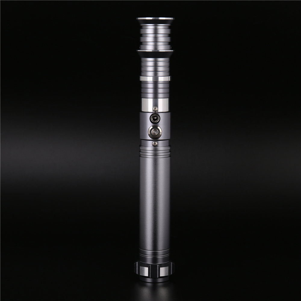 TXQsaber Teenager's metal toys gift RGB Force lightsaber color changing with light sound blaster flash on clash light saber