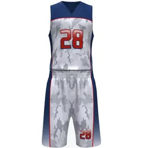 Индивидуальный дизайн с логотипом команды, сшитая Баскетбольная одежда из Джерси, сублимационная баскетбольная форма