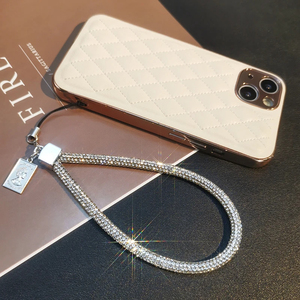 Длинная и Короткая подвеска на запястье со стразами, ремешок для мобильного телефона, полностью бриллиантовый кулон, красочный длинный ремешок на шею, анти-потеря - Product Image 4