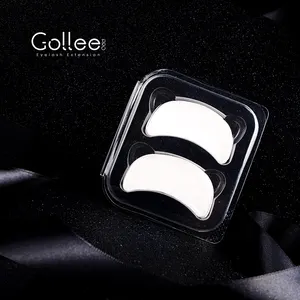 Gollee Private Label Hydrogel Non Slip High Quality Under Silicone Patch Gel For Eyelash Extension Eye Pads Eyelash Pads