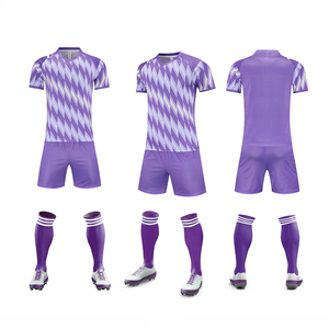 เสื้อฟุตบอลทีมซ้อมแขนสั้นแบบแห้งเร็วพิมพ์ลายโลโก้ตามสั่ง ระบายอากาศได้ดี ชุดฟุตบอลมืออาชีพ - Product Image 2