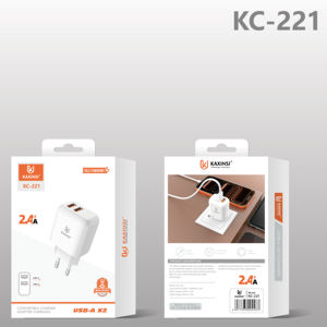 Precios Bajos Cargador EU 2.4A USB-A*2 Carga Inteligente Simultánea Compatible con <span class=keywords><strong>Dos</strong></span> Dispositivos Teléfono Móvil/Tableta/PS3/<span class=keywords><strong>PS4</strong></span> KAXINSI KC-221 - Product Image 3