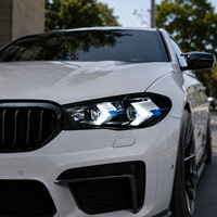 Ensemble de phares LED BK pour BMW X5 2019-2022, style laser, double couleur, projecteur DRL, clignotant séquentiel, plug and play