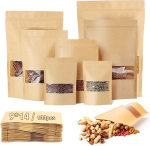 Bolsas de Papel Kraft Impresas y Sellables Personalizadas para Dulces y Snacks, Prácticas y Desechables - Product Image 1