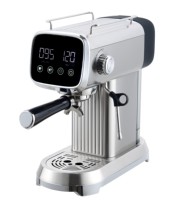 Machine à expresso 20 bars à nettoyage à une touche Corps en acier inoxydable pour une durabilité durable Idéal pour les nouveaux cafés pour gagner du temps