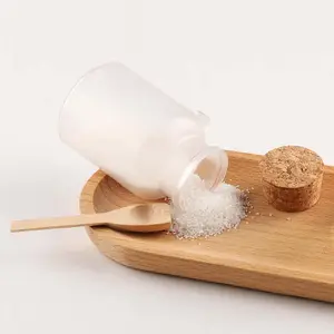 Venta al por Mayor de Frascos de Plástico ABS para Sales de Baño <span class=keywords><strong>con</strong></span> Cuchara de Madera y Tapa de Corcho de 100 ml para Envasado de Cosméticos - Product Image 5