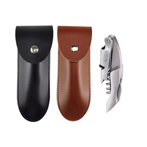 ซองหนังสีน้ำตาลดำสำหรับใส่ที่เปิดขวด พร้อมถุงของขวัญและที่เก็บกุญแจ - Product Image 1