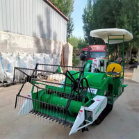Mini Moissonneuse-Batteuse Haute Qualité pour Riz et Soja, Adaptée à Divers Terrains