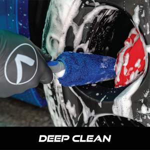 Brosse pour roue de moto ou jante de voiture, sans métal, bleue, 2,5 pouces x 14,3 pouces - Product Image 5