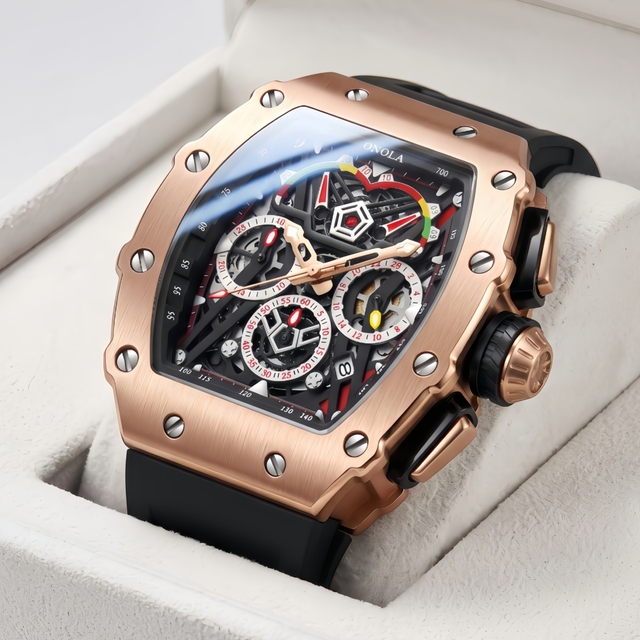 ONOLA 6827 Brand Factory Hot Sales Mens Watch Fashion Quartz Mens Sport Watches Luxury Men Chronograph Watch