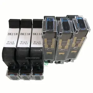 BK117 BK118 BK129 BK140 Solvent Black 2.5 TIJ Kartrid Tinta untuk Domino G20I G230i GX30i GX150i Printer Inkjet Genggam