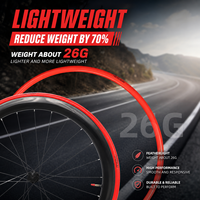 Chambre à air de vélo de route MOTSUV 26g en TPU 22x1.0-1 3/8, valve Presta durable 45/65mm, accessoire de remplacement résistant aux crevaisons