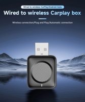 Adaptador Inalámbrico para Auto con Android Auto y Carplay, Mini Caja Carplay, Dongle de Conexión Automática, Caja Inteligente Plug and Play para Autos con Carplay Cableado