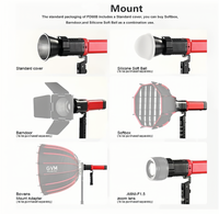 Kit d'éclairage photo professionnel personnalisable GVM PD60B, lumière LED, tissu diffuseur, lumière de remplissage pour vlogs, accessoires de studio photo