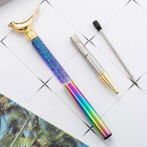 Stylo bille fantaisie en métal avec logo, motif oiseau mignon, idéal comme cadeau promotionnel - Product Image 4