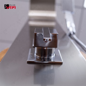 Columna y cabezal de <span class=keywords><strong>ducha</strong></span> para exteriores de <span class=keywords><strong>acero</strong></span> <span class=keywords><strong>inoxidable</strong></span> con acabado en negro, diseño moderno, de fabricante directo Vapasauna, con 1 año de garantía. - Product Image 3