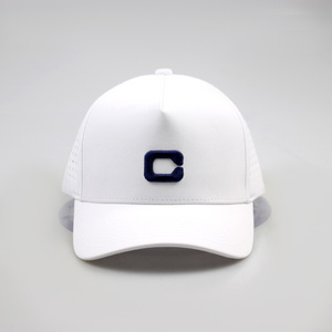 Casquette de haute qualité unisexe <span class=keywords><strong>Merlin</strong></span> 5 panneaux Performance imperméable à l'eau logo de broderie 3D personnalisé avec OEM percé au laser - Product Image 2