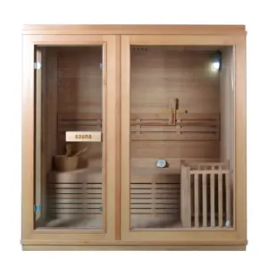 Traditionele Finse Sauna 'S Kamer Met Harvia Saunakachel Voor Hotel Huis Ontwerpen Houten Sauna Huis