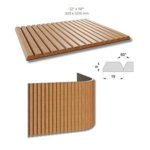 나무 벽 탬버 하프 라운드 공장 가격 나무 패널 벽 장식 - Product Image 6