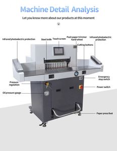 ST-720H Hot Sale Paper Guillotine Automatic Programming <b>Hydraulic</b> Paper <b>Cutter</b> <b>Hydraulic</b> Programmed Paper Cutting Machine - Product Image 2