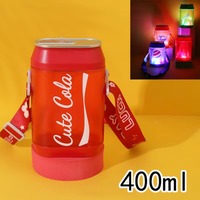 STARLII Vente Directe Usine – Gobelet Lumineux Innovant avec Paille, Bouteille d'Eau en Plastique Clignotante Vibrante avec Sangle
