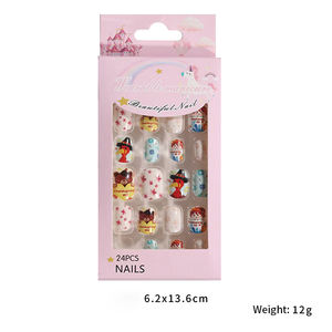 <span class=keywords><strong>Uñas</strong></span> Postizas <span class=keywords><strong>Francesas</strong></span> para Niños, <span class=keywords><strong>Diseño</strong></span> Nuevo <span class=keywords><strong>2022</strong></span>, Venta al por Mayor, 24 Piezas, <span class=keywords><strong>Uñas</strong></span> Artificiales Largas <span class=keywords><strong>de</strong></span> ABS con Pegamento, Empaquetadas en Bolsa - Product Image 3