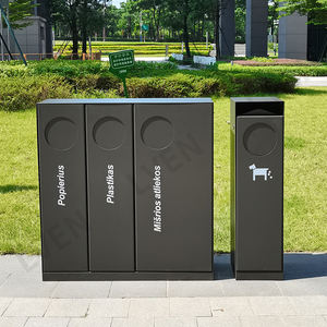 <span class=keywords><strong>Poubelle</strong></span> commerciale Offre Spéciale à <span class=keywords><strong>3</strong></span> <span class=keywords><strong>compartiments</strong></span> <span class=keywords><strong>Poubelle</strong></span> d'extérieur Poubelles de recyclage de rue avec cendrier Utilisation de l'école d'hôtel - Product Image 1