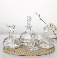 Bouteilles de diffuseur de parfum en verre transparent élégantes de 50 ml et 200 ml pour la maison