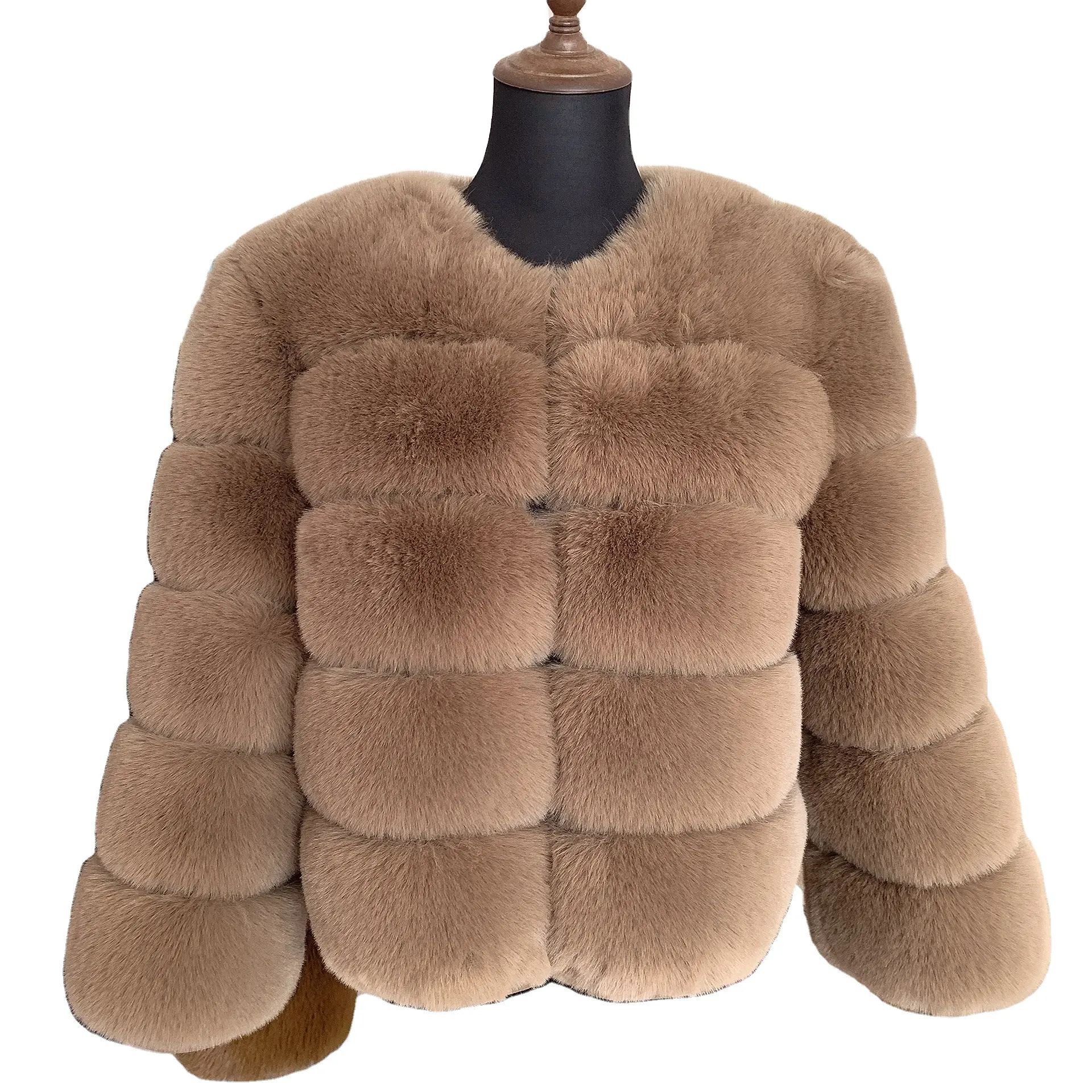 2022 imitation fourrure de renard manteau hiver femmes chaud mode manteau de fourrure artificielle