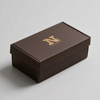 Emballage de boîte à chaussures avec impression offset et feuille d'or finition mate boîte à chaussures pour chaussures cosmétiques vêtements cadeaux emballage