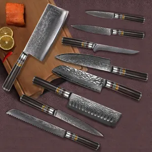 चाकू के ब्लैंक के साथ 10 इंच का शेफ चाकू से बनाया गया चाकू
