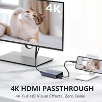 Carte de capture Sarafox 4K pour le streaming, la capture vidéo HD pour les jeux 1080p 60fps, latence nulle pour PS5, Xbox, Switch, OBS, PC, Mac