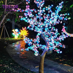 Arbre artificiel commercial à fleurs de cerisier LED pour la décoration de centres commerciaux, hôtels et paysages extérieurs lors de festivals et événements. - Product Image 6
