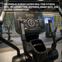 Appareil de cardio-training elliptique commercial pour clubs et centres de fitness