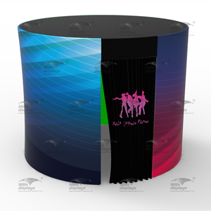 Pantalla cromakey redonda para fotomatón, Fondo de cabina de fotos de 360 grados, color verde, 10 pies - Product Image 6