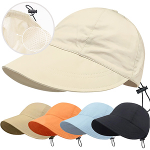 Gorra de pescador, sombrero para el sol, portátil, plegable, de ala ancha, sombreros de protección solar, viseras de secado rápido de verano, gorras con cordón ajustables - Product Image 1