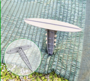 Estacas de Jardín de Acero Negro Recubiertas de PVC, Resistentes a la Corrosión, en Forma de U, para Anclaje de Redes de Escalada en Cercas de Jardín - Product Image 2