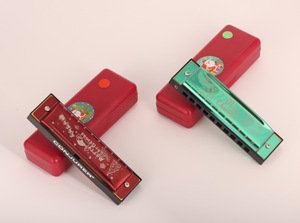 Cadeau de Noël 10 trous Blues Harmonica <span class=keywords><strong>Set</strong></span> Holiday Gift Mouth Organ Harmonica - Product Image 3