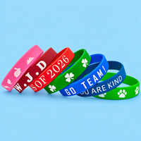 Bracelets en silicone arc-en-ciel colorés personnalisés en usine, activés par la musique, pour les festivals