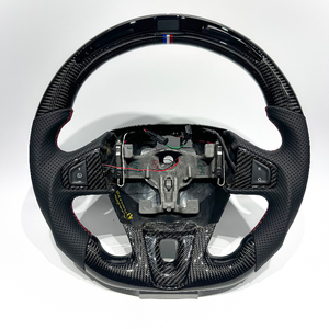 Volant de voiture classique noir avec LED en fibre de carbone véritable pour <span class=keywords><strong>Renault</strong></span> Megane RS Design <span class=keywords><strong>Renault</strong></span> Megane 3 Sport Racing Wheel - Product Image 2